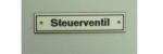 Resopal-Schild "Steuerventil"